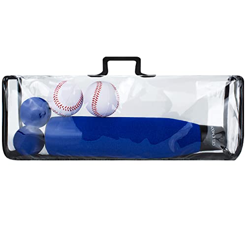 CeleMoon 22 Inch Kids Foam Soft Baseball Bat Toys with 6 Balls for Kids Toddlers Youths Outdoor Indoor Sport T Ball Game Playing, Blue