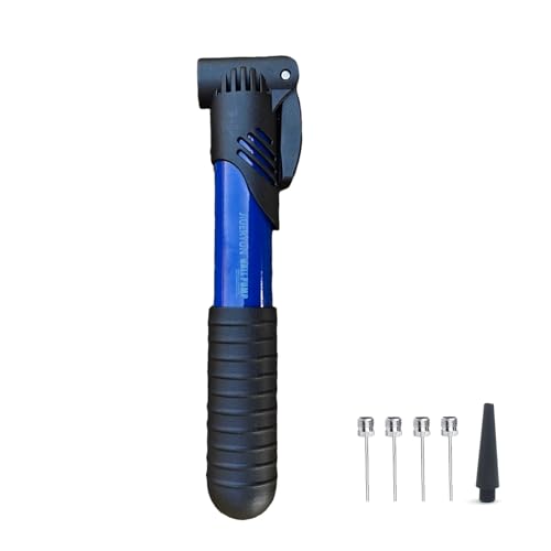 Ball Pump for Sports Balls - Push & Pull Inflating System - Hand Pump for All Exercise Balls - Volleyball Pump, Basketball Inflator, Football & Soccer Ball Air Pump - color: BLUE