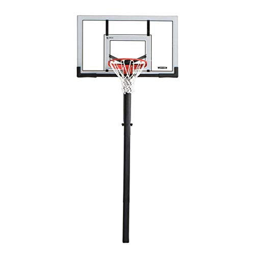 Lifetime Adjustable In-Ground Basketball Hoop, Power Lift Height Adjustment 7.5-10 Ft, 54-Inch Acrylic Backboard, Slam-It Pro Rim, Steel-Framed, All-Weather Net