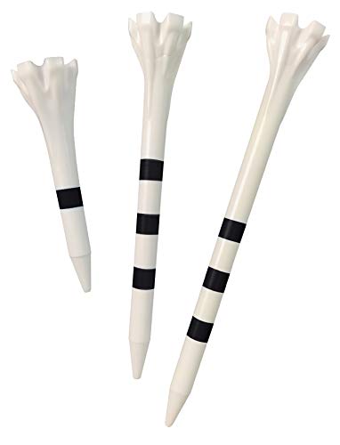Champ Zarma FLYtee My Hite 2-3/4" 30 count - color: White/Black Stripes