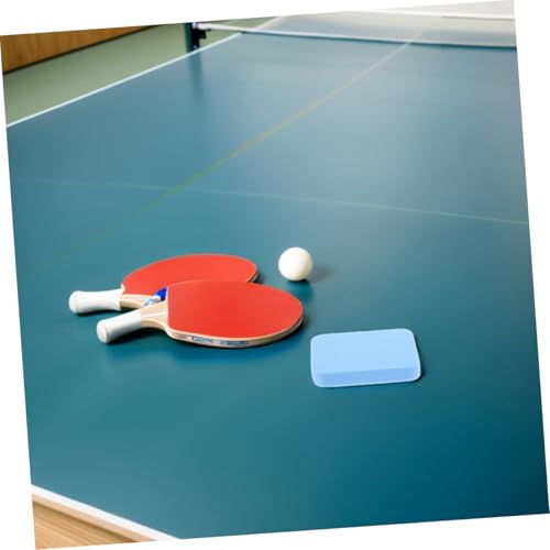 Toyvian 2Pcs Table Tennis Racket Cleaner Portable Sponge Eraser for Paddle Maintenance Professional Rubber Care Kit with Quick Absorption and Dual Purpose Design for Table