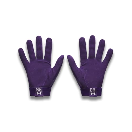Under Armour Clean Up Baseball Gloves - color: (500) Purple / Purple / White, size: Large