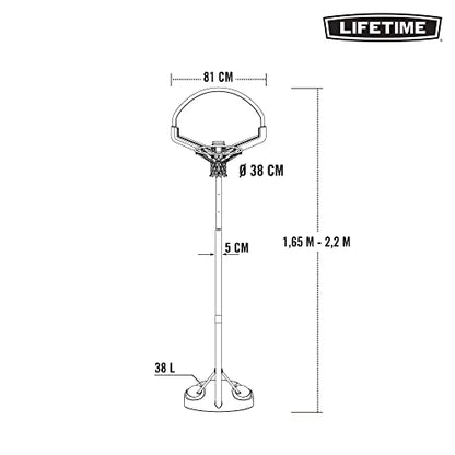 Lifetime 32" Youth Portable Basketball Hoop