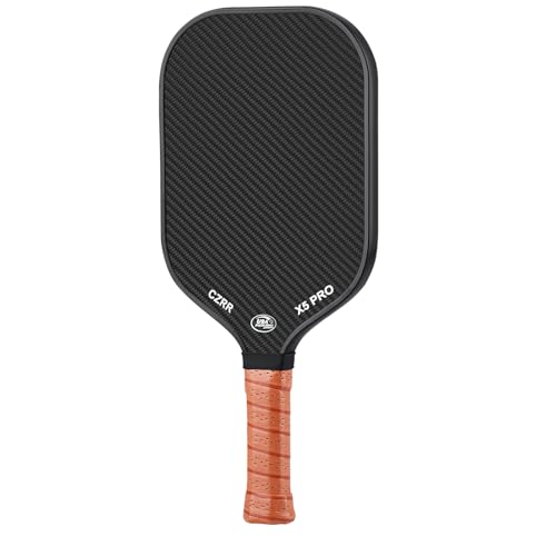 Pickleball Paddle, USA Pickleball Approved, 3K Raw Carbon Fiber Surface (CFS) High Grit & Spin, with 16MM Polypropylene Honeycomb Core, Ideal for Novice and Professional Players - style: 16MM