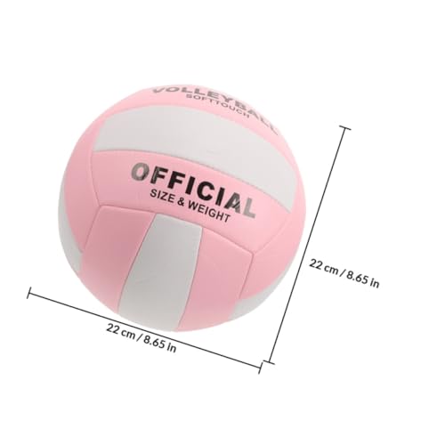 Healifty Soft Indoor Volleyball Training Ball, Soft Practice Ball for Adults, Standard Size 5 Non-Inflatable Explosion-Proof Volleyball for Indoor Game and Exercise