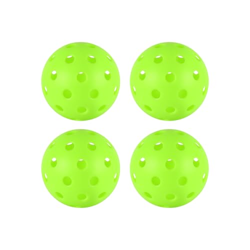 4/6/12/20/50/100 pcs Pickleball Balls,40 Hole Outdoor Pickleball Balls,8mm Precision Drilled-Spaced Pickle Ball Set-Profession Plastic Ball for Pickleballs Paddles and Indoor Floor Sport Court