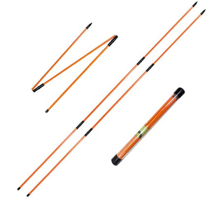 Golf Alignment Sticks (Pack of 2) 48-inch Collapsible Golf Alignment Sticks for Aiming,Putting,Full Swing Trainer,Posture Corrector,Portable Golf Training Equipment with Tube Case