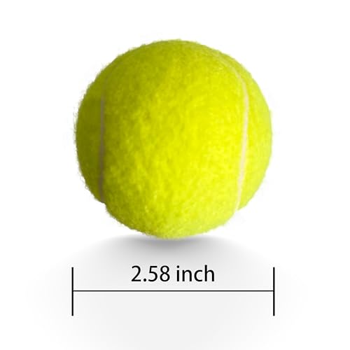 4 Pack Tennis Balls - Long Lasting Practice Balls for Tennis Beginners, Tennis Training Balls, Dog Fetch Toys - color: Yellow