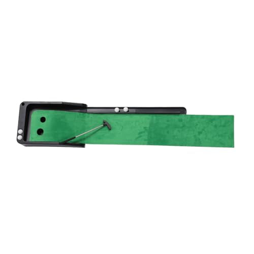 Club Putting Trainer, Automatic Ball Return System with Green Crystal Velvet Mat for Home Office Indoor Golf Practice