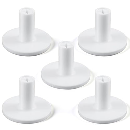 5 Pcs Rubber Golf Tees for Mats - Adjustable Height Golf Simulator Tees - Non-Slip Simulator Tee with Holder, Indoor Outdoor Practice Driving Range Compatible