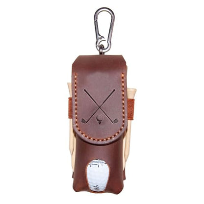 Personalized Golf Ball Bag, Custom Name Golf Bag & Tee Holder, Golf Pouch Bag Tees Holder Ball Pocket, Leather Golf Travel Bag, Christmas Gift,Great Golf Gifts (Pattern #2) - color: Pattern #2