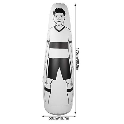 RiToEasysports Soccer Training Kick Defender, Portable Soccer Dummy Goalkeepr Inflatable Football Training for Football Practice Equipment