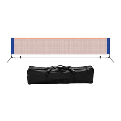 Pickleball Net Easy Install Portable Net System with Storage Bag Stable Steel Tube Lightweight PP Material Suitable for Parties Driveways Home Court - size: 5.1m