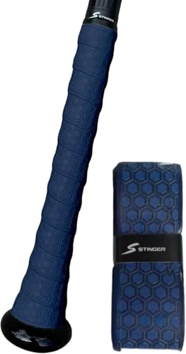 Stinger Sports Premium Polymer Bat Grip (Baseball and Softball) - color: 3-Pack: Navy