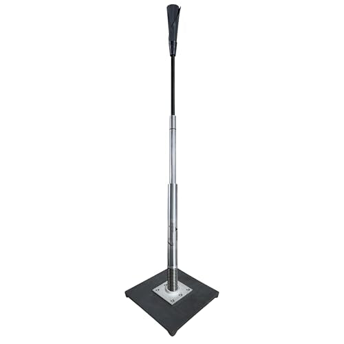 Champion Pro Series Adjustable Batting Tee – Durable, Easy Setup Hitting Trainer for Baseball & Softball - style: Spring Loaded Adjustable (23"-43")