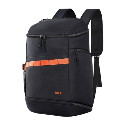 MIER Gym Backpack for Men and Women, 35L Basketball Backpack with Shoe Compartment & Wet Pocket, Waterproof Sports Bag for Travel and Workout