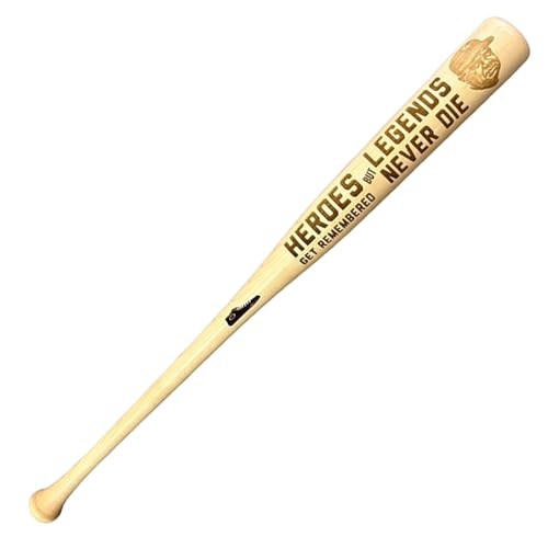 Heroes Get Remembered But Legends Never Die Engraved Baseball Bat