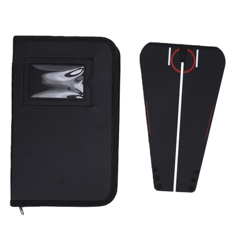 RiToEasysports Golf Training Aid, Golf Putter Mirror Portable Alignment Training Aid Indoor Outdoor Practicefor Improve Putting Skills