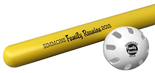 Personalized Plastic Bat & Ball Combo Gift - color: Family Reunion