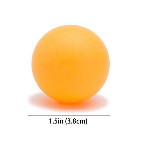 Table Tennis Ping Pong Ball Pack of 6 Balls, 40mm Seamless Design Recreation Table Tennis Equipment, Accessories - Great for Practice and Training - color: Orange