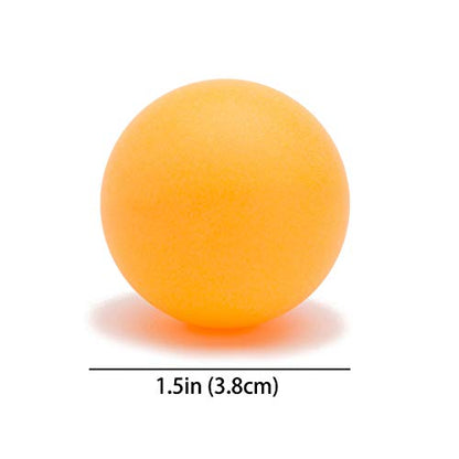 Table Tennis Ping Pong Ball Pack of 6 Balls, 40mm Seamless Design Recreation Table Tennis Equipment, Accessories - Great for Practice and Training - color: Orange