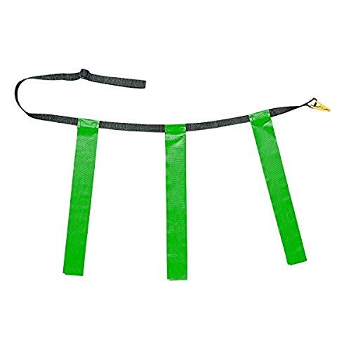 Champion Sports Quick Release Flag Football Set – Durable Belt, 3 Detachable Flags & Adjustable Fit (25”-50”) - color: Green Flags, size: X-Large (40"-50")