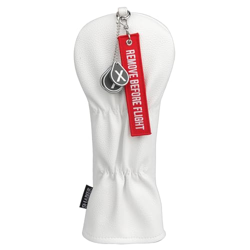 Golf Head Cover with RBF Design for Golf Club - size: for Hybrid, style: White