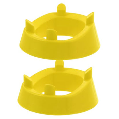 BESPORTBLE 2pcs Rugby Kicking Tee Football Holder Stand for Youth Adults Secure Display for Sports Balls Yellow Training Equipment