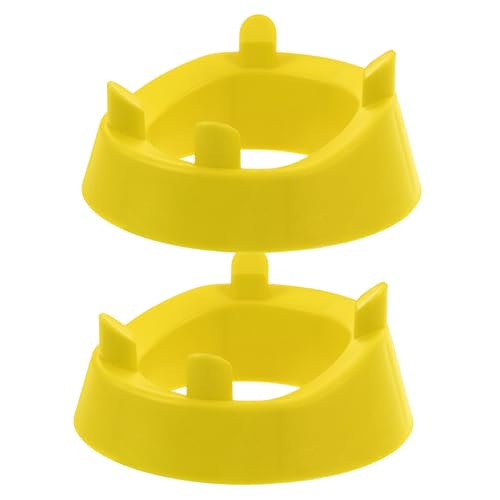 BESPORTBLE 2pcs Rugby Kicking Tee Football Holder Stand for Youth Adults Secure Display for Sports Balls Yellow Training Equipment