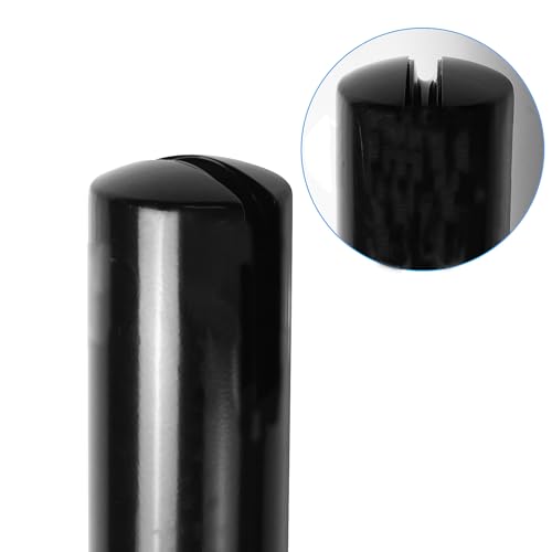 Aoneky Round Steel Pickleball Posts with Ground Sleeves, In-Ground Permanent Net System, Black