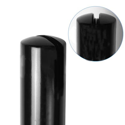 Aoneky Round Steel Pickleball Posts with Ground Sleeves, In-Ground Permanent Net System, Black