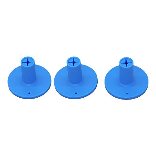 Golf Rubber Tee Holder Set for Golf Driving Range Tee Practice Tool Pack of 3 - color: Blue