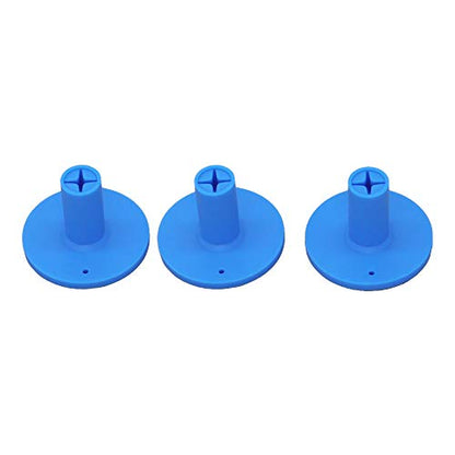 Golf Rubber Tee Holder Set for Golf Driving Range Tee Practice Tool Pack of 3 - color: Blue
