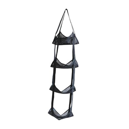 Sports Ball Storage Net Organizer,Vertical for Garage Wall Mounted Storage Bag Mesh Bag for Football Soccer - size: 4 layer