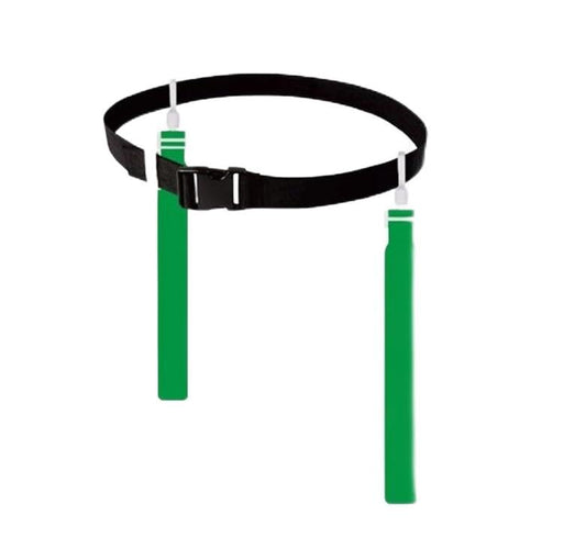 Flag Football Belt, 2/4/10/14pcs Adjustable Flag Football Belt with Belt and Flags, for Youths, Adults - color: Green