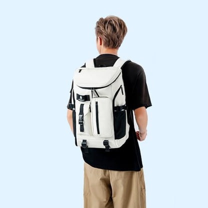 Kalesi Gym Duffle Tennis Bag Backpack 4-Way Waterproof with Shoes Compartment for travel Sport Hiking laptop (Grayish blue) - color: Grayish Blue