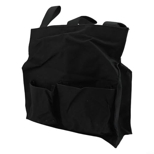 Baseball Umpire Ball Bag, Large Capacity Portable Umpire Equipment Holder with Secure Straps and Exterior Pockets, Polyester Gear Bag for Baseball and Softball, Black