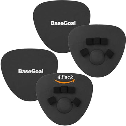 BaseGoal Softhands Foam Fielding Trainer Quik Hands Batting Baseball Infield Practice Two-Hands - color: Black - 4 Packs