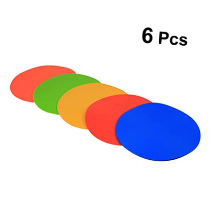 SUPVOX 6pcs Soccer Training Markers Football Roadblock Discs Green Yellow Storage Bag for Agility Drills and Use