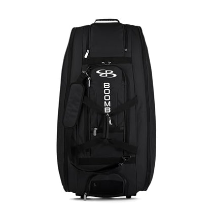 Boombah Beast Rolling Bat Bag - Multiple Color Options - Holds 8 Bats, Glove and Shoe Compartments - color: Black