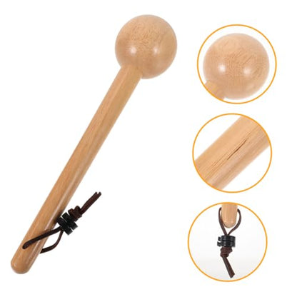 Holibanna 2Pcs Portable Wooden Baseball Glove Mallet Softball Glove Break Tool with Extended Handle for Easy Use for Shaping Loosening Finger
