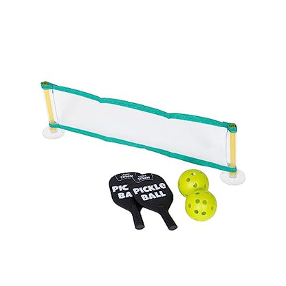 Fizz Creations Teeny Town Pickle Ball – Miniature Pickleball Set with 2 Mini Bats, Net & 2 Tiny Balls – Compact Indoor & Outdoor Game for Kids & Adults – Fun Gift for Family & Friends