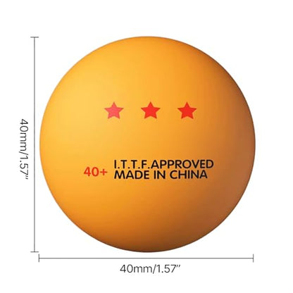 10 Pcs Table Tennis Ball Replacement Pingpong Ball 3-Star Standard Table Tennis Ball For Indoor/Outdoor Pingpong Table 3 Star Standard Table Tennis Ball