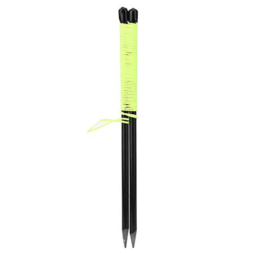 Health Gear Alignment Stick Solid Fiberglass Alignment Swing Putting String Peg Stick, 10.24inch Alignment Swing Direction Practice Training Stick with 9.84ft String