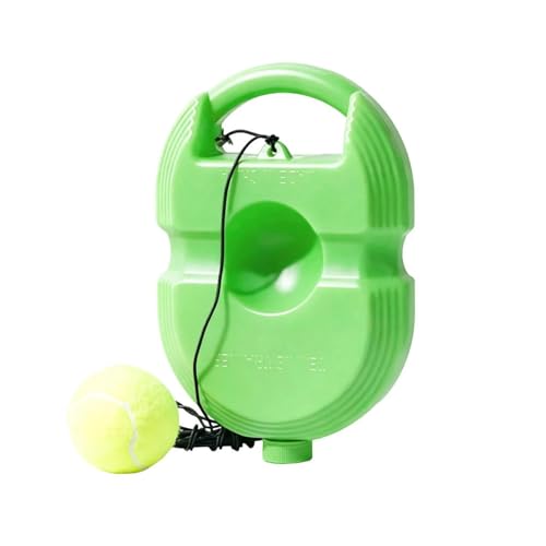 2026 Tennis Balls Training Baseboard, Tennis Rebounder with Weighted Base, Tennis Trainer Balls with String, Portable Tennis Trainer for Home, Tennis Practice Kit for Backyard - color: Green