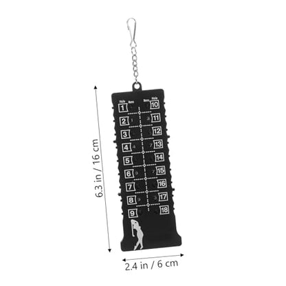 Toddmomy 18holes Score Counter Golf Bead Counter Golf Accessory Keychain Design
