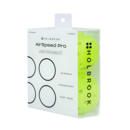 Holbrook Outdoor Pickleball Balls, Accessories, Soft Plastic Outdoor Balls, Professional Pickleball Gear - size: 4 Pack