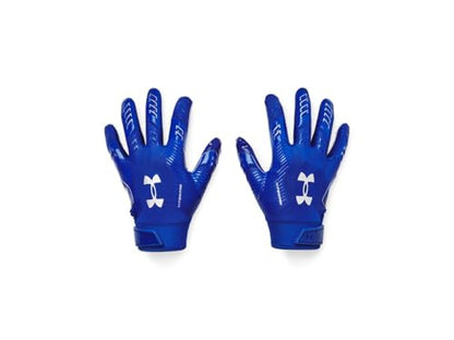 Under Armour F9 Nitro Football Gloves - color: (400) Royal / Capri / Metallic Silver, size: XX-Large