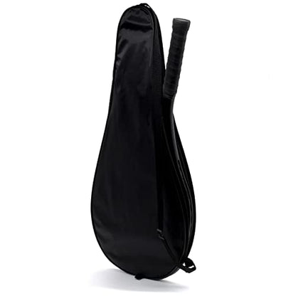 Tennis Bag Lightweight and Padded Tennis Rackets Cover with Adjustable Shoulder Strap - color: Black, size: 27.5"x11.4"