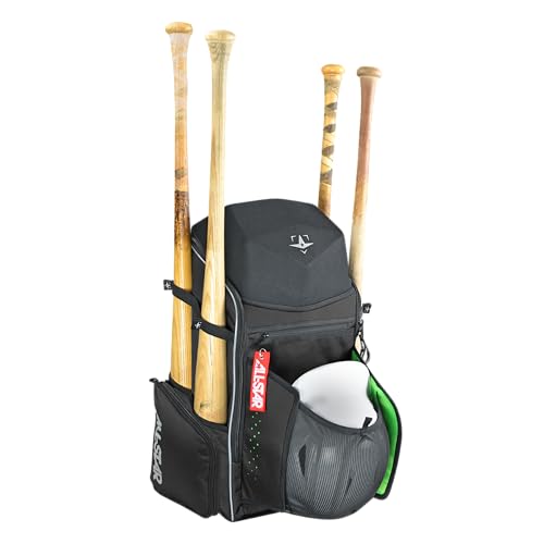 All-Star MVP Pro Player BatPack - Baseball and Softball Gear Bag, 21.5" H x 12" W x 9.5" D